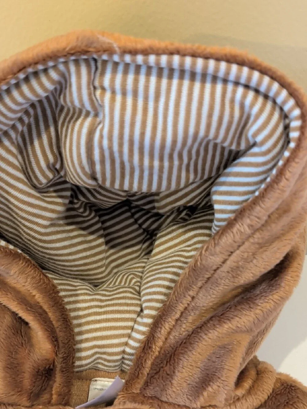 Carter's Brown Plush Footed One-Piece